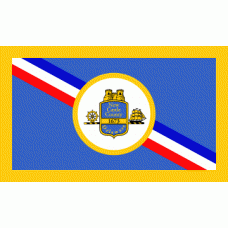 New Castle County Delaware City Flag ft SolarGuard Nyl-Glo Flag